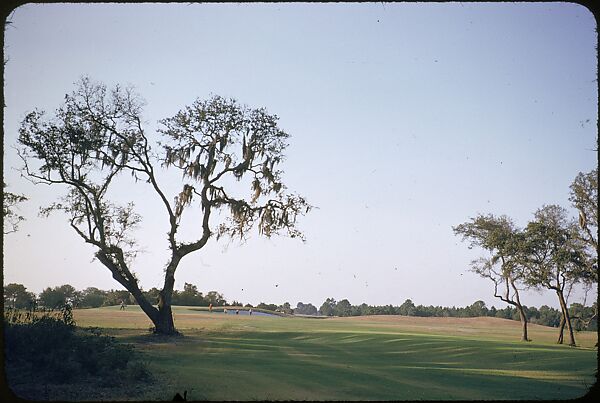[493 Views of Golf Courses, for Fortune Article "October's Game"], Walker Evans (American, St. Louis, Missouri 1903–1975 New Haven, Connecticut), Color film transparency