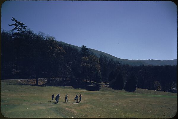 [493 Views of Golf Courses, for Fortune Article "October's Game"], Walker Evans (American, St. Louis, Missouri 1903–1975 New Haven, Connecticut), Color film transparency