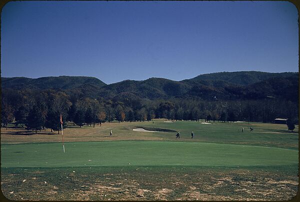 [493 Views of Golf Courses, for Fortune Article "October's Game"], Walker Evans (American, St. Louis, Missouri 1903–1975 New Haven, Connecticut), Color film transparency