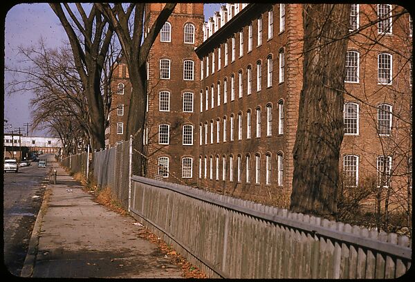 [654 Views of Mills, for Fortune Article "These Dark Satanic Mills"], Walker Evans (American, St. Louis, Missouri 1903–1975 New Haven, Connecticut), Color film transparency