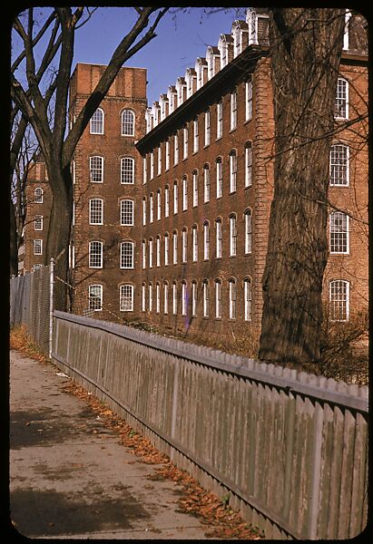 [654 Views of Mills, for Fortune Article "These Dark Satanic Mills"], Walker Evans (American, St. Louis, Missouri 1903–1975 New Haven, Connecticut), Color film transparency
