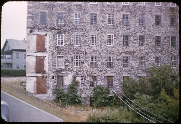 [654 Views of Mills, for Fortune Article "These Dark Satanic Mills"], Walker Evans (American, St. Louis, Missouri 1903–1975 New Haven, Connecticut), Color film transparency