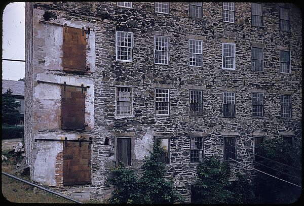 [654 Views of Mills, for Fortune Article "These Dark Satanic Mills"], Walker Evans (American, St. Louis, Missouri 1903–1975 New Haven, Connecticut), Color film transparency