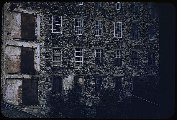 [654 Views of Mills, for Fortune Article "These Dark Satanic Mills"], Walker Evans (American, St. Louis, Missouri 1903–1975 New Haven, Connecticut), Color film transparency