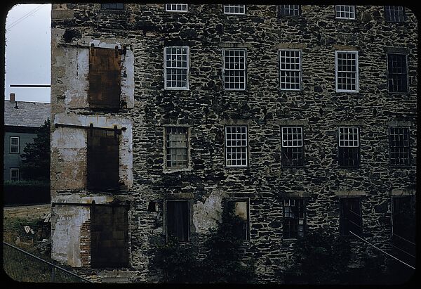 [654 Views of Mills, for Fortune Article "These Dark Satanic Mills"], Walker Evans (American, St. Louis, Missouri 1903–1975 New Haven, Connecticut), Color film transparency