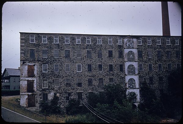[654 Views of Mills, for Fortune Article "These Dark Satanic Mills"], Walker Evans (American, St. Louis, Missouri 1903–1975 New Haven, Connecticut), Color film transparency