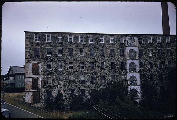 [654 Views of Mills, for Fortune Article "These Dark Satanic Mills"], Walker Evans (American, St. Louis, Missouri 1903–1975 New Haven, Connecticut), Color film transparency