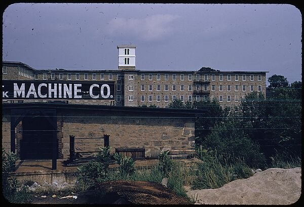 [654 Views of Mills, for Fortune Article "These Dark Satanic Mills"], Walker Evans (American, St. Louis, Missouri 1903–1975 New Haven, Connecticut), Color film transparency