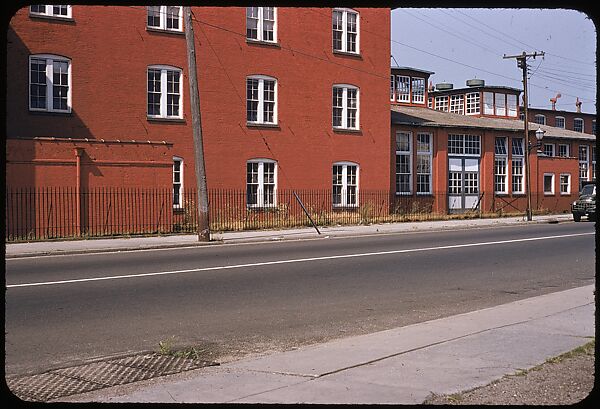 [654 Views of Mills, for Fortune Article "These Dark Satanic Mills"], Walker Evans (American, St. Louis, Missouri 1903–1975 New Haven, Connecticut), Color film transparency