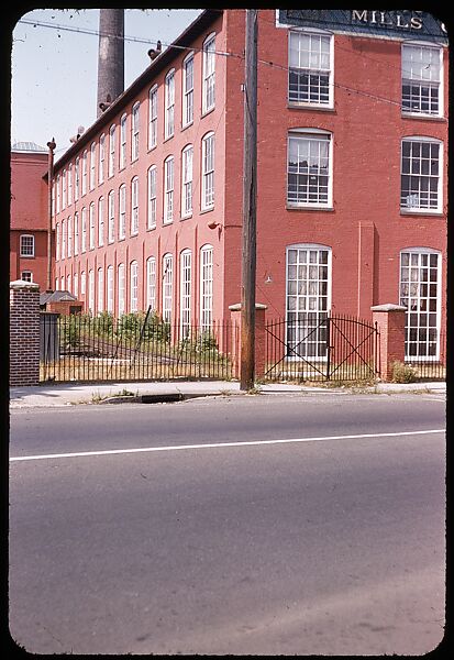 [654 Views of Mills, for Fortune Article "These Dark Satanic Mills"], Walker Evans (American, St. Louis, Missouri 1903–1975 New Haven, Connecticut), Color film transparency