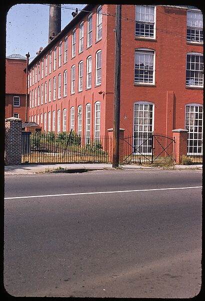 [654 Views of Mills, for Fortune Article "These Dark Satanic Mills"], Walker Evans (American, St. Louis, Missouri 1903–1975 New Haven, Connecticut), Color film transparency
