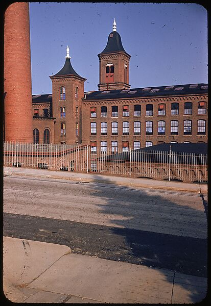 [654 Views of Mills, for Fortune Article "These Dark Satanic Mills"], Walker Evans (American, St. Louis, Missouri 1903–1975 New Haven, Connecticut), Color film transparency