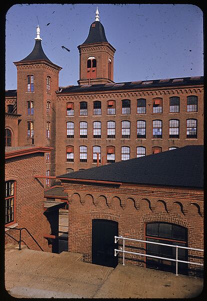 [654 Views of Mills, for Fortune Article "These Dark Satanic Mills"], Walker Evans (American, St. Louis, Missouri 1903–1975 New Haven, Connecticut), Color film transparency