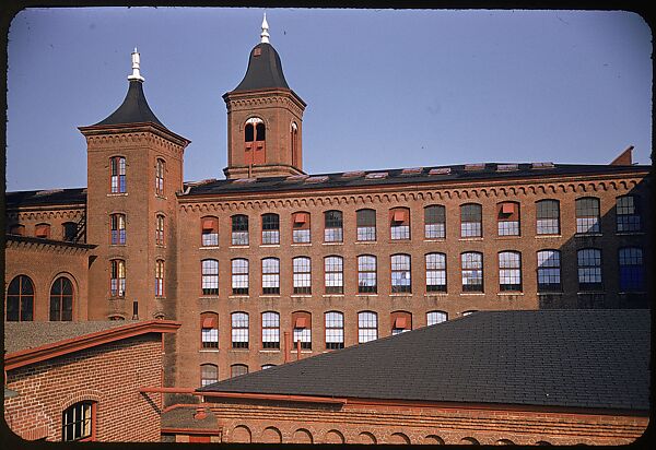 [654 Views of Mills, for Fortune Article "These Dark Satanic Mills"], Walker Evans (American, St. Louis, Missouri 1903–1975 New Haven, Connecticut), Color film transparency