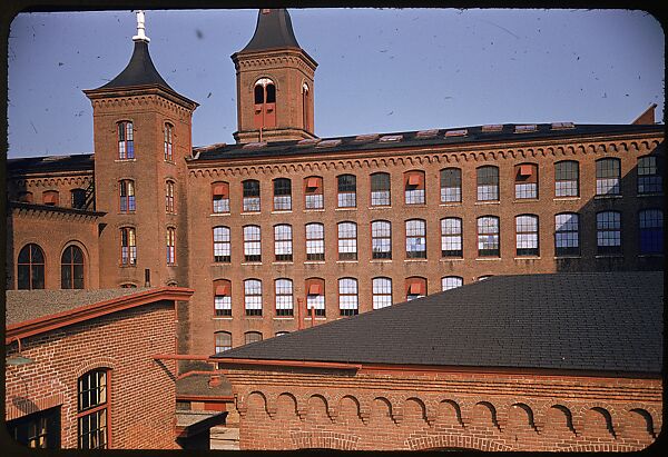 [654 Views of Mills, for Fortune Article "These Dark Satanic Mills"], Walker Evans (American, St. Louis, Missouri 1903–1975 New Haven, Connecticut), Color film transparency