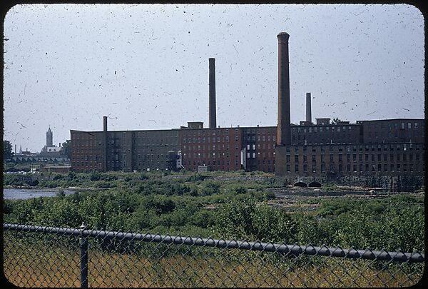 [654 Views of Mills, for Fortune Article "These Dark Satanic Mills"], Walker Evans (American, St. Louis, Missouri 1903–1975 New Haven, Connecticut), Color film transparency