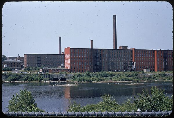 [654 Views of Mills, for Fortune Article "These Dark Satanic Mills"], Walker Evans (American, St. Louis, Missouri 1903–1975 New Haven, Connecticut), Color film transparency