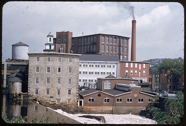[654 Views of Mills, for Fortune Article "These Dark Satanic Mills"], Walker Evans (American, St. Louis, Missouri 1903–1975 New Haven, Connecticut), Color film transparency