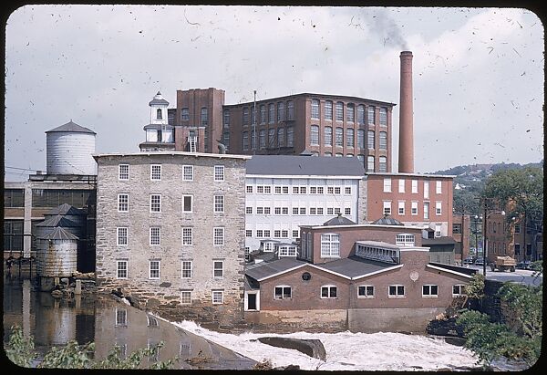 [654 Views of Mills, for Fortune Article "These Dark Satanic Mills"], Walker Evans (American, St. Louis, Missouri 1903–1975 New Haven, Connecticut), Color film transparency
