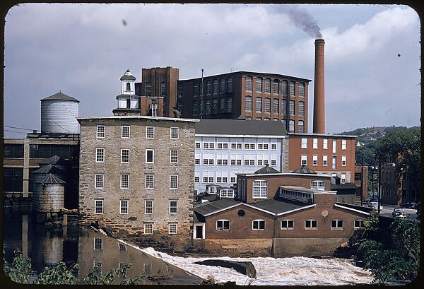[654 Views of Mills, for Fortune Article "These Dark Satanic Mills"], Walker Evans (American, St. Louis, Missouri 1903–1975 New Haven, Connecticut), Color film transparency