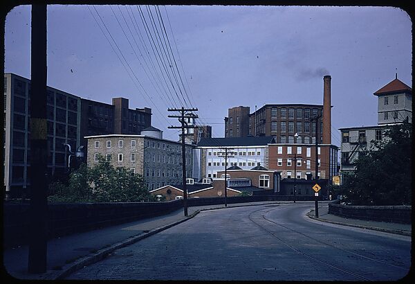 [654 Views of Mills, for Fortune Article "These Dark Satanic Mills"], Walker Evans (American, St. Louis, Missouri 1903–1975 New Haven, Connecticut), Color film transparency