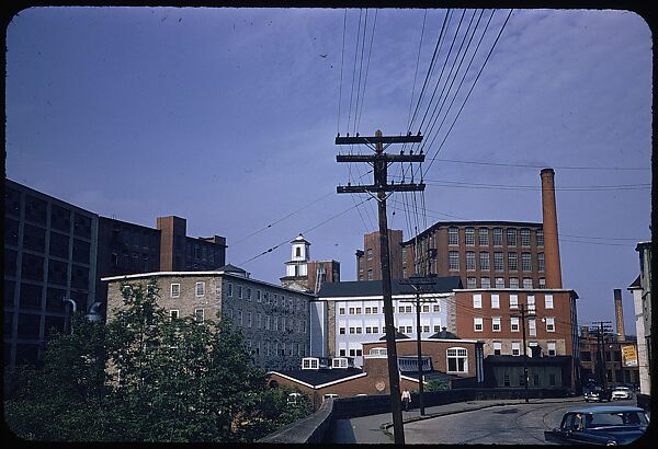 [654 Views of Mills, for Fortune Article "These Dark Satanic Mills"], Walker Evans (American, St. Louis, Missouri 1903–1975 New Haven, Connecticut), Color film transparency