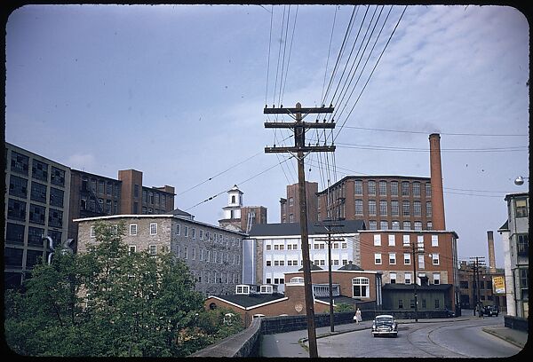 [654 Views of Mills, for Fortune Article "These Dark Satanic Mills"], Walker Evans (American, St. Louis, Missouri 1903–1975 New Haven, Connecticut), Color film transparency