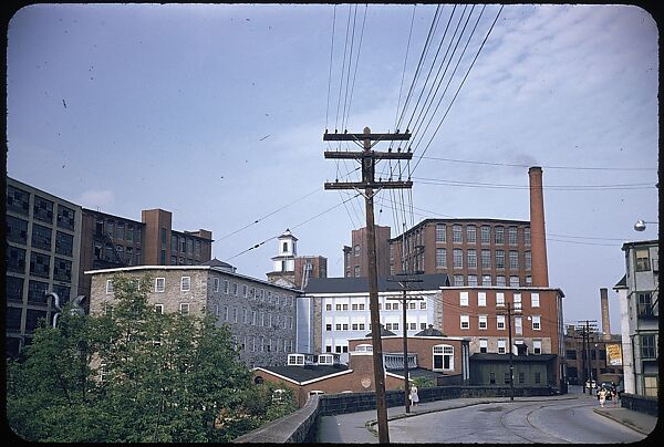 [654 Views of Mills, for Fortune Article "These Dark Satanic Mills"], Walker Evans (American, St. Louis, Missouri 1903–1975 New Haven, Connecticut), Color film transparency