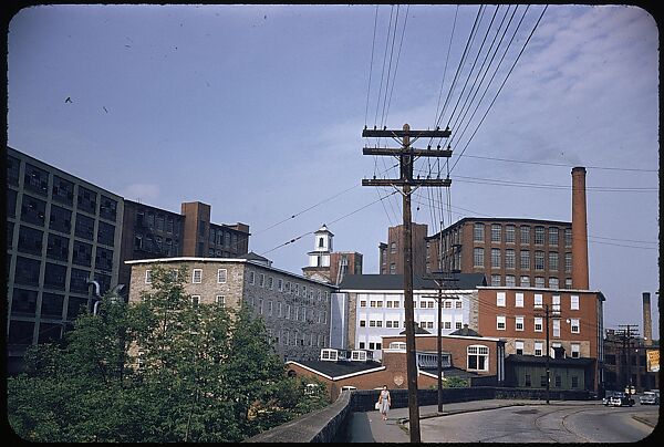 [654 Views of Mills, for Fortune Article "These Dark Satanic Mills"], Walker Evans (American, St. Louis, Missouri 1903–1975 New Haven, Connecticut), Color film transparency