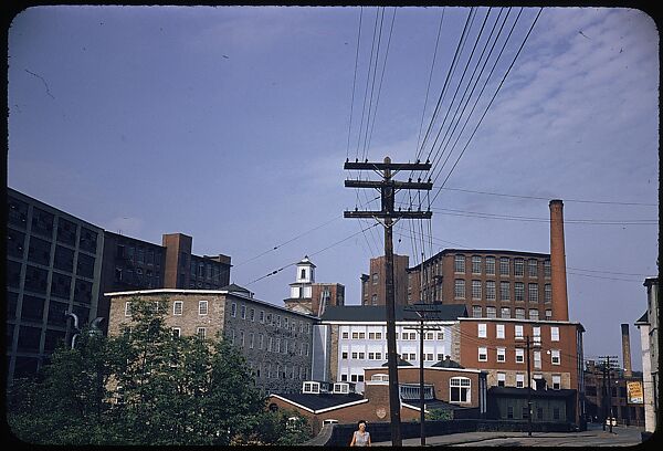 [654 Views of Mills, for Fortune Article "These Dark Satanic Mills"], Walker Evans (American, St. Louis, Missouri 1903–1975 New Haven, Connecticut), Color film transparency