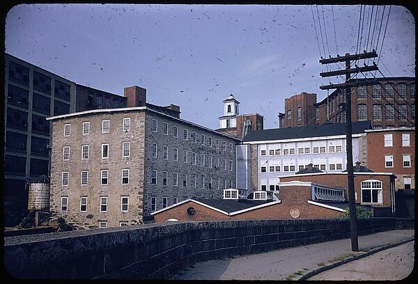 [654 Views of Mills, for Fortune Article "These Dark Satanic Mills"], Walker Evans (American, St. Louis, Missouri 1903–1975 New Haven, Connecticut), Color film transparency