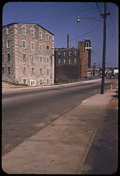 [654 Views of Mills, for Fortune Article "These Dark Satanic Mills"], Walker Evans (American, St. Louis, Missouri 1903–1975 New Haven, Connecticut), Color film transparency