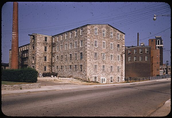 [654 Views of Mills, for Fortune Article "These Dark Satanic Mills"], Walker Evans (American, St. Louis, Missouri 1903–1975 New Haven, Connecticut), Color film transparency