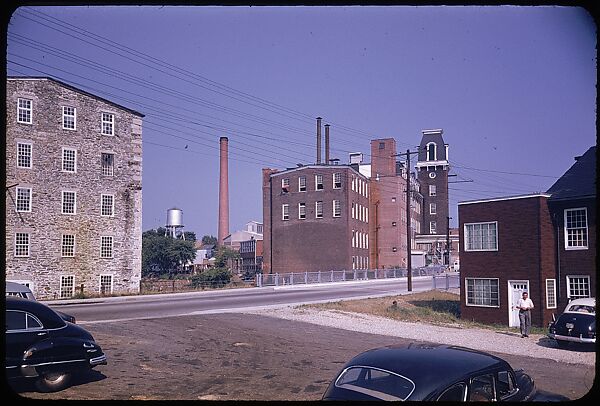 [654 Views of Mills, for Fortune Article "These Dark Satanic Mills"], Walker Evans (American, St. Louis, Missouri 1903–1975 New Haven, Connecticut), Color film transparency