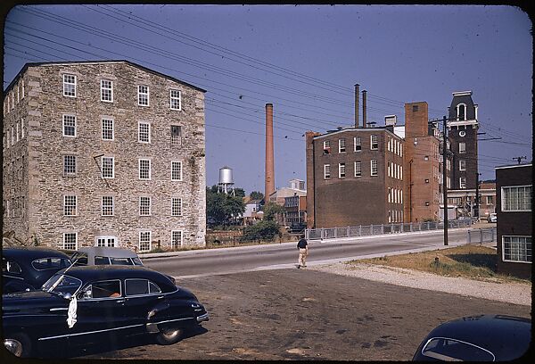 [654 Views of Mills, for Fortune Article "These Dark Satanic Mills"], Walker Evans (American, St. Louis, Missouri 1903–1975 New Haven, Connecticut), Color film transparency
