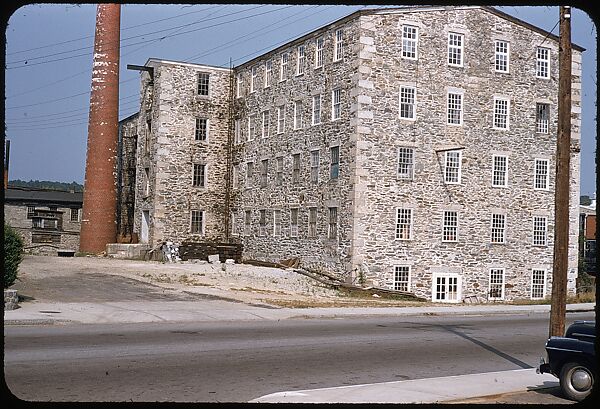 [654 Views of Mills, for Fortune Article "These Dark Satanic Mills"], Walker Evans (American, St. Louis, Missouri 1903–1975 New Haven, Connecticut), Color film transparency
