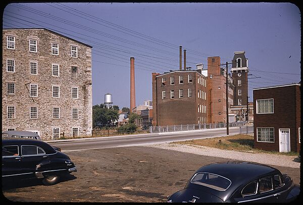 [654 Views of Mills, for Fortune Article "These Dark Satanic Mills"], Walker Evans (American, St. Louis, Missouri 1903–1975 New Haven, Connecticut), Color film transparency