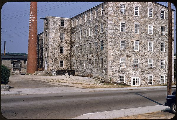 [654 Views of Mills, for Fortune Article "These Dark Satanic Mills"], Walker Evans (American, St. Louis, Missouri 1903–1975 New Haven, Connecticut), Color film transparency