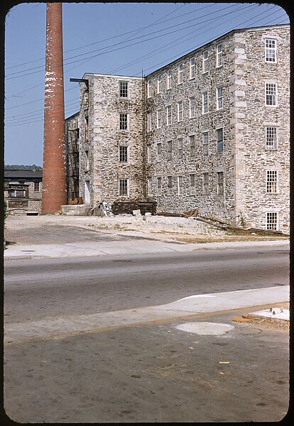 [654 Views of Mills, for Fortune Article "These Dark Satanic Mills"], Walker Evans (American, St. Louis, Missouri 1903–1975 New Haven, Connecticut), Color film transparency