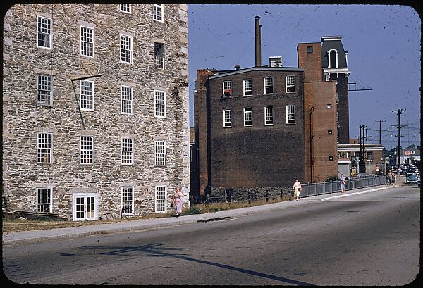 [654 Views of Mills, for Fortune Article "These Dark Satanic Mills"], Walker Evans (American, St. Louis, Missouri 1903–1975 New Haven, Connecticut), Color film transparency