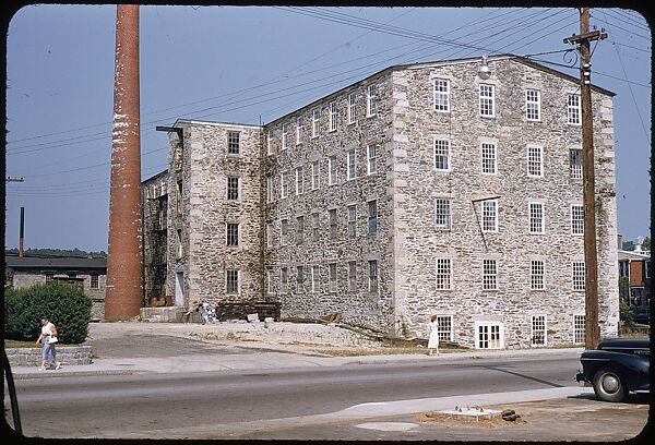 [654 Views of Mills, for Fortune Article "These Dark Satanic Mills"], Walker Evans (American, St. Louis, Missouri 1903–1975 New Haven, Connecticut), Color film transparency