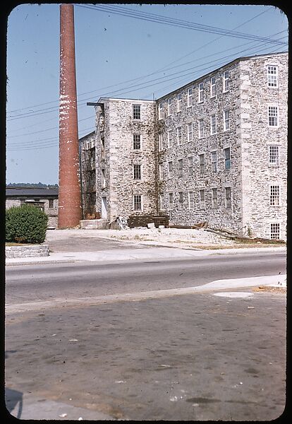 [654 Views of Mills, for Fortune Article "These Dark Satanic Mills"], Walker Evans (American, St. Louis, Missouri 1903–1975 New Haven, Connecticut), Color film transparency