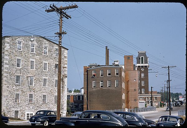 [654 Views of Mills, for Fortune Article "These Dark Satanic Mills"], Walker Evans (American, St. Louis, Missouri 1903–1975 New Haven, Connecticut), Color film transparency