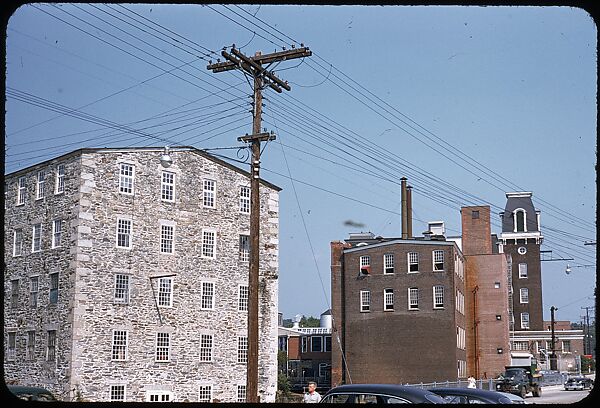 [654 Views of Mills, for Fortune Article "These Dark Satanic Mills"], Walker Evans (American, St. Louis, Missouri 1903–1975 New Haven, Connecticut), Color film transparency