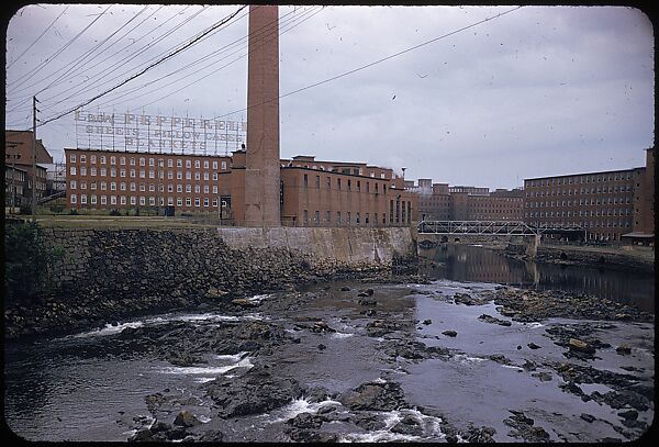 [654 Views of Mills, for Fortune Article "These Dark Satanic Mills"], Walker Evans (American, St. Louis, Missouri 1903–1975 New Haven, Connecticut), Color film transparency