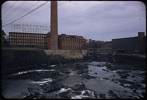 [654 Views of Mills, for Fortune Article "These Dark Satanic Mills"], Walker Evans (American, St. Louis, Missouri 1903–1975 New Haven, Connecticut), Color film transparency