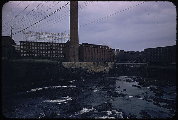 [654 Views of Mills, for Fortune Article "These Dark Satanic Mills"], Walker Evans (American, St. Louis, Missouri 1903–1975 New Haven, Connecticut), Color film transparency