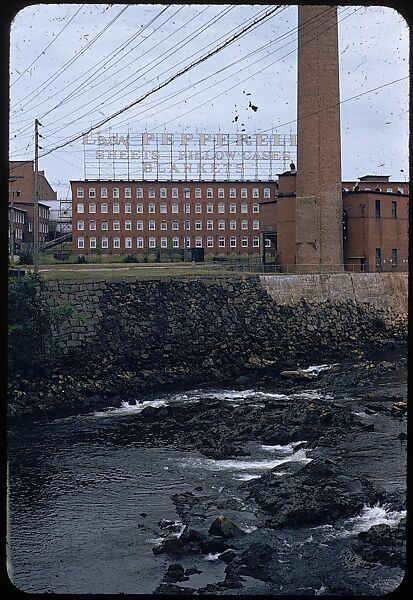 [654 Views of Mills, for Fortune Article "These Dark Satanic Mills"], Walker Evans (American, St. Louis, Missouri 1903–1975 New Haven, Connecticut), Color film transparency
