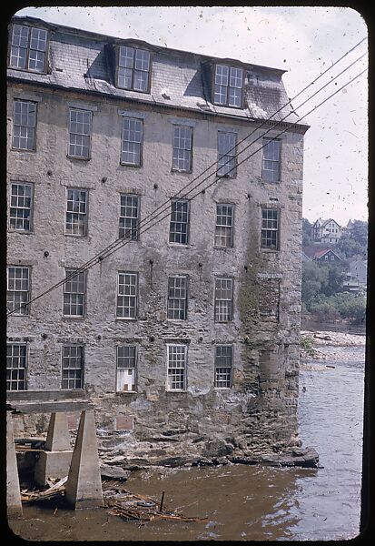 [654 Views of Mills, for Fortune Article "These Dark Satanic Mills"], Walker Evans (American, St. Louis, Missouri 1903–1975 New Haven, Connecticut), Color film transparency