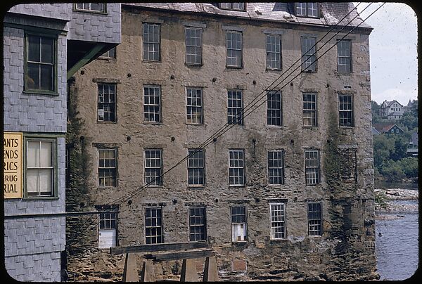 [654 Views of Mills, for Fortune Article "These Dark Satanic Mills"], Walker Evans (American, St. Louis, Missouri 1903–1975 New Haven, Connecticut), Color film transparency